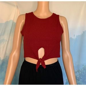 Zaful Red Crop Top nwt boho size medium